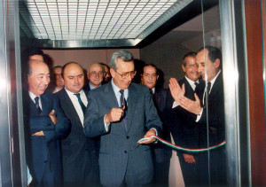 Taglio del nastro del 1987 della sede di Corso Stamira